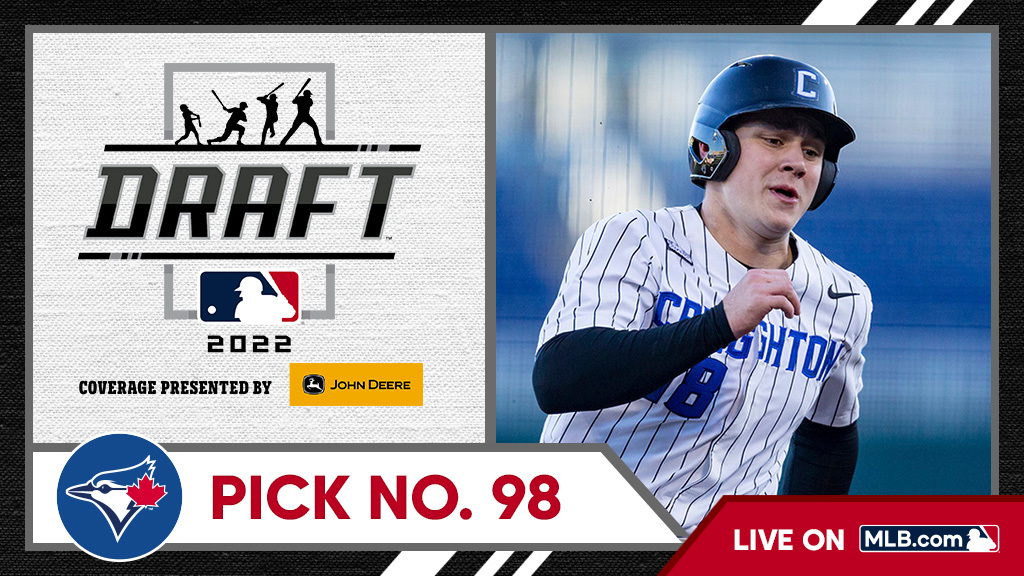 MLBDraft's tweet image. With the 98th pick, the @BlueJays select @CU_Baseball first baseman/outfielder Alan Roden, No. 175 on the Top 250 Draft Prospects list.

Watch live: atmlb.com/3Ohkb8H