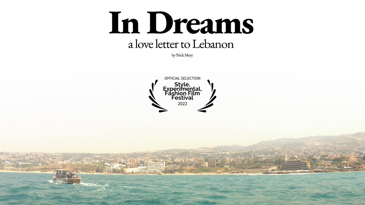 My short documentary “In Dreams” (a love letter to Lebanon) is debuting in Los Angeles at the Style / Experimental / Fashion Film Festival @arabfilmmedia #lebanon #arabfilmmakers