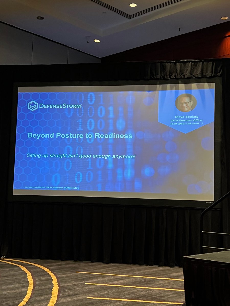 DefenseStorm's tweet photo. Our CEO, Steve Soukup, spoke this morning at #cuintersect addressing how you can ensure Cyber Risk Readiness. If you are at CU Intersect in Houston this week make sure to stop by our booth to connect with us! https://t.co/Ntwe90zXn9