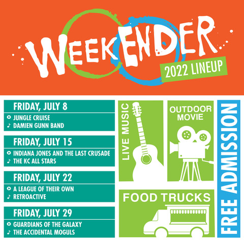 TheFastPitch's tweet photo. #WeekEnder2022 is the perfect way to kick off your weekend with live music, food trucks + adult beverages, along with a classic outdoor movie under the stars at @CrownCenter!
Best Part? Admission is FREE!
Check out the full lineup and get more info here: https://t.co/KTJRcDhp8R https://t.co/enEuvfVpvD