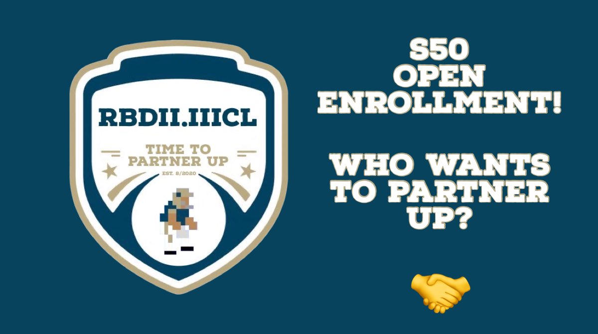 S50 open enrollment! Bring your old save and join today! We have <a href="/flox_clan/">2k Ace</a> looking for a partner already! If interested DM us or him, or reply to this post! #PartnerUp
