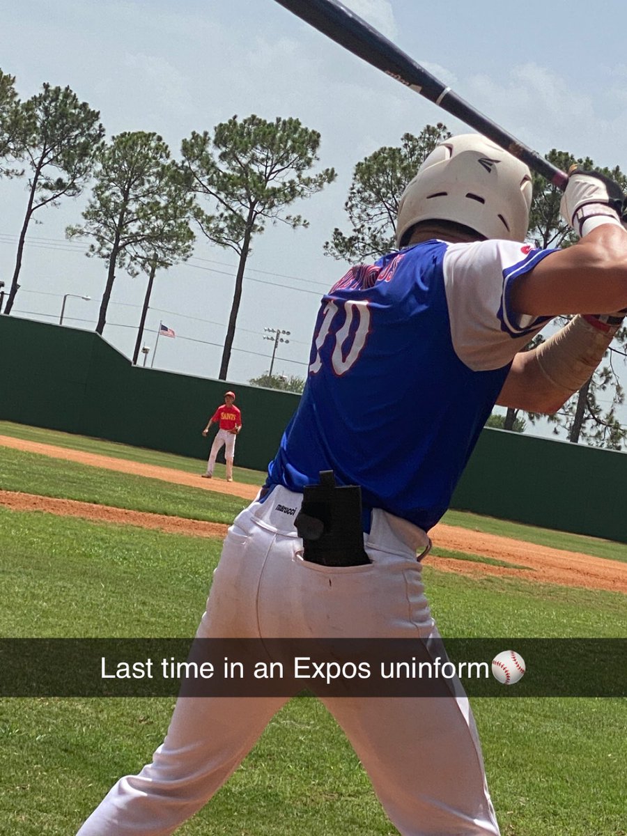 KristiYCarter's tweet photo. Yesterday Kade closed a chapter that has been huge for years. He put on his Expos uniform for the last time. Excited to watch him at his next chapter as a WCJC Pioneer ⚾️♥️ #6weeksleft #seniors2022 @kadereynolds10 https://t.co/IPSoAApKu7