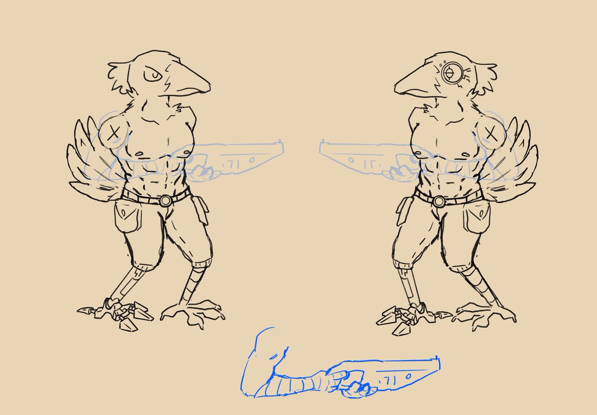 CassArtsStudio's tweet photo. Still image and concept art #birdguy https://t.co/IASM3RJecW