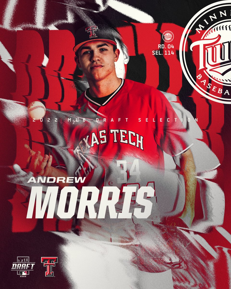 Texas Tech Baseball (@ttu_baseball) on Twitter photo ๐๐๐ ๐๐๐๐๐ // ๐๐๐ ๐๐๐๐
๐
The <a href="/Twins/">Minnesota Twins</a> got its guy!
<a href="/andrewmo03/">Andrew Morris</a> โ๏ธ #RaidลฆheLeague ๐๐๐ ๐๐๐๐๐ // ๐๐๐ ๐๐๐๐
๐
The <a href="/Twins/">Minnesota Twins</a> got its guy!
<a href="/andrewmo03/">Andrew Morris</a> โ๏ธ #RaidลฆheLeague
