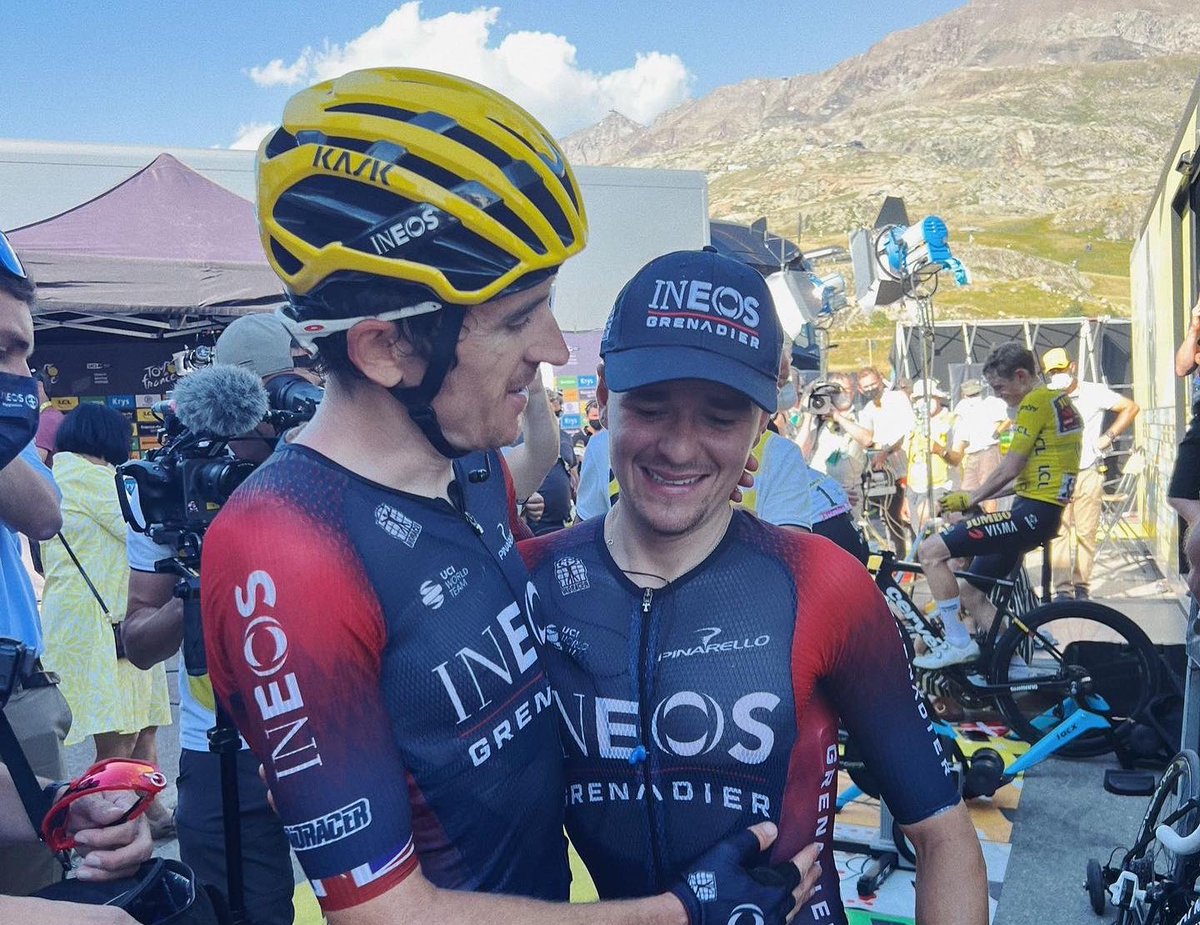 GeraintThomas86's tweet photo. Well that was a quiet week then 🤣 Loving the Tour this year. Let’s keep it rolling 💪 #TDF2022 https://t.co/a55ehzmUh1