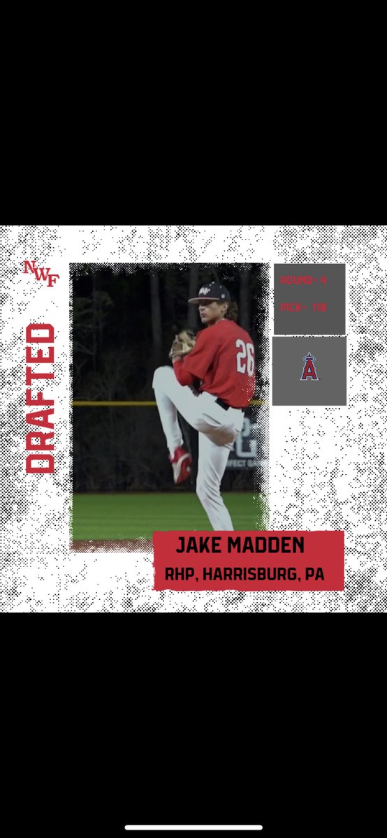 Raider ➡️ Angel

Congrats to our guy <a href="/Jakemadden01/">Jake Madden</a>!! 

#GoRaiders #SoundTheSiren
