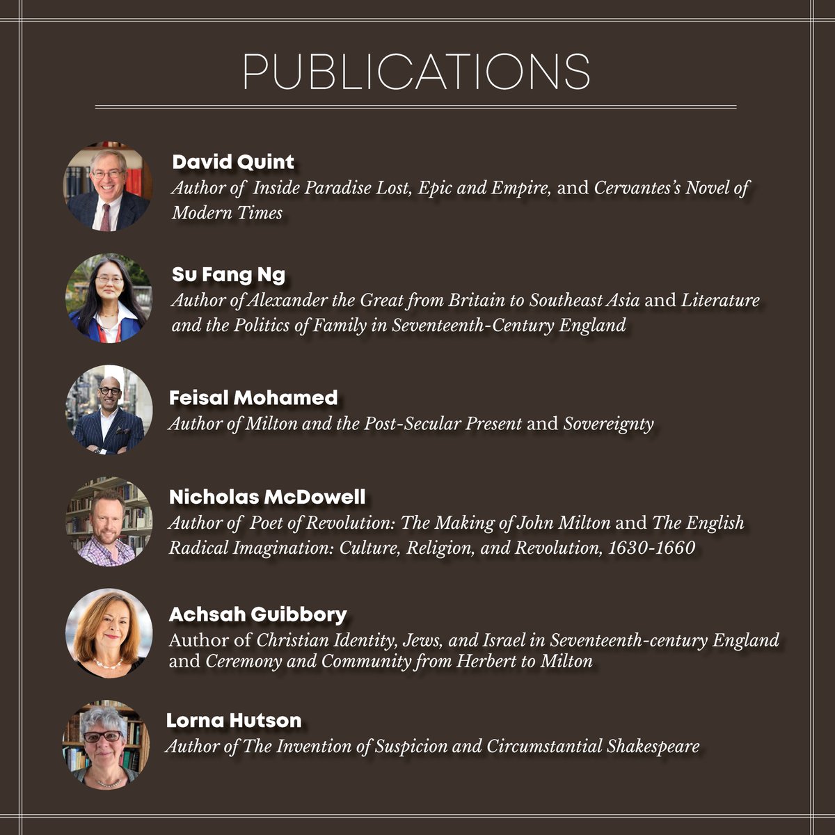 MiltonSymposium's tweet photo. Hey #EarlyModernists! The 13th International #Milton Symposium, July 10-14, will have six plenary speakers: Achsah Guibbory, Lorna Hutson, Nicholas McDowell, Feisal Mohamed, Su Fang Ng, and David Quint!
#IM13 #RenTwitter #emhistory #earlymodern #17thCentury #uoft #johnmilton https://t.co/cngmWDiwWy