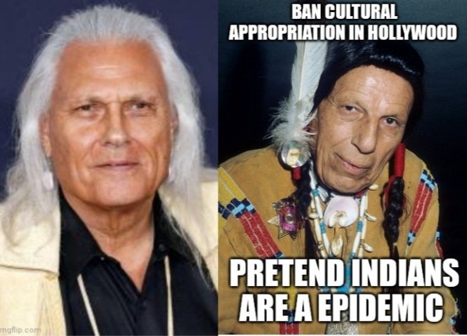UNAINC's tweet photo. Pretend Indians are a Epidemic 

Ban Michael Horse &amp; All Wannabes who Are Not Enrolled Tribal Citizens from Practicing Cultural Appropriation https://t.co/0qyGVY5Zcv