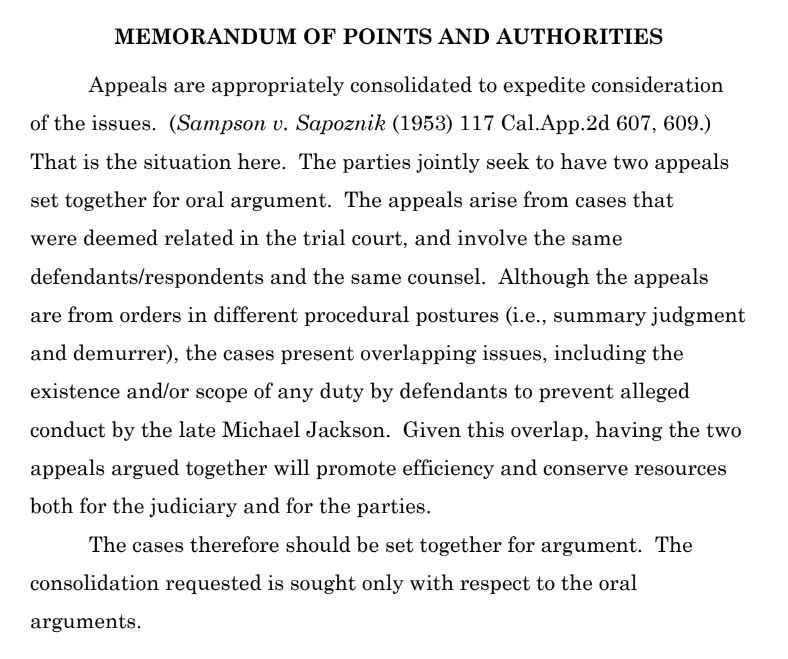 MJJRepository's tweet image. Wade and James Appeals Update:

Some have asked about the consolidation of oral arguments.

This was a joint request by both sides to expedite the largely similar appellate arguments.

The court's eventual opinion relating to duty of care &amp;amp; other causes applies across both cases.