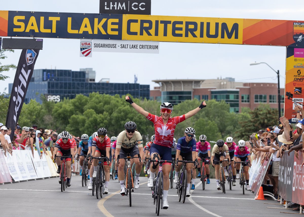The team set up <a href="/M_ColesLyster/">Maggie Coles-Lyster</a>  perfectly, delivering her to the bottom of the uphill sprint to finish off with the W &amp; her 1st post-up in the Canadian national champion jersey!