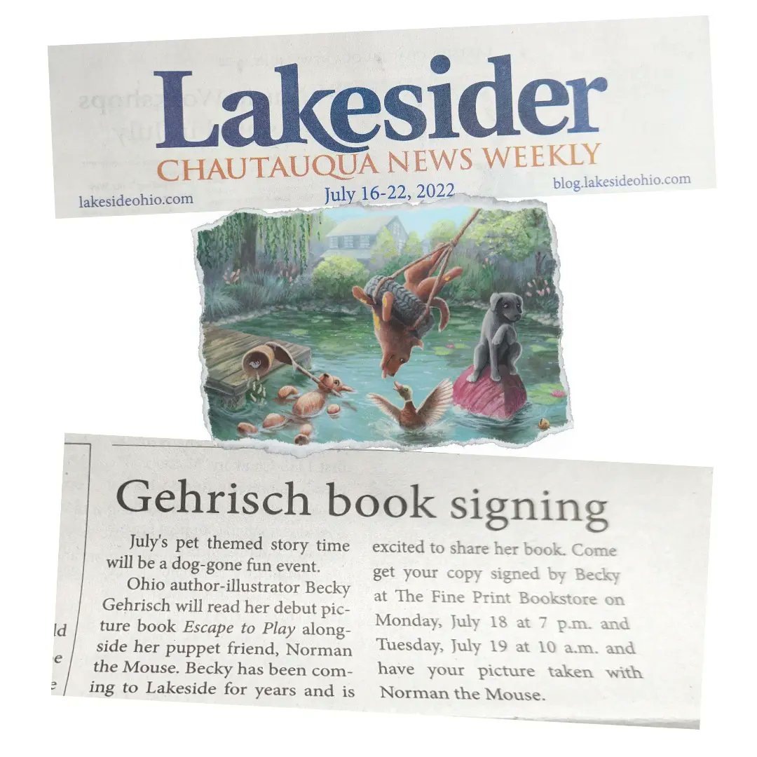 GehrischArts's tweet image. Can't wait for this evening sharing Escape to Play with the kids with their stuffies!

#authorevent #storytime #writingcommumity