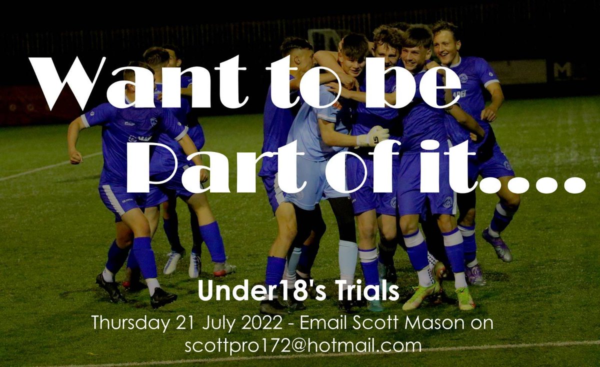 halesowentownfc's tweet photo. YOUTH TEAM: Want to be part of our U-18 Floodlit team this season?

Contact Scott Mason ahead of our trial and training session on Thursday to register your interest
#UpTheYeltz #YeltzYouth https://t.co/O8WWflOknF