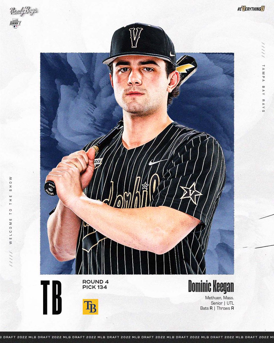 VandyBoys's tweet photo. Music City ➡️ @RaysBaseball 

Congrats @domkeegan12 👏

#RaysUp x #VandyBoys https://t.co/GsfV65gWYC