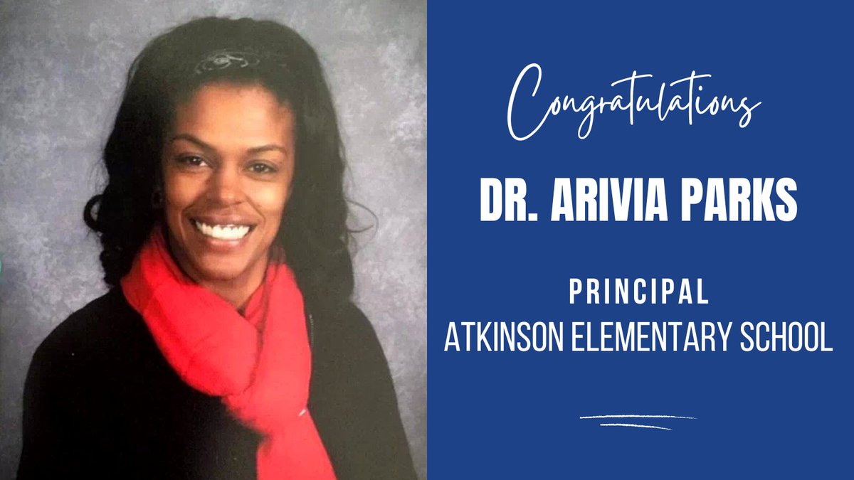 JCPSKY's tweet photo. 🎉 CONGRATULATIONS! Dr. Arivia Parks named 🆕 principal at Atkinson Elementary School! 

STORY ➡️ https://t.co/nTSQmJEPWo

#WeAreJCPS 
@JBAtkinsonEagle https://t.co/NN290d4W1S