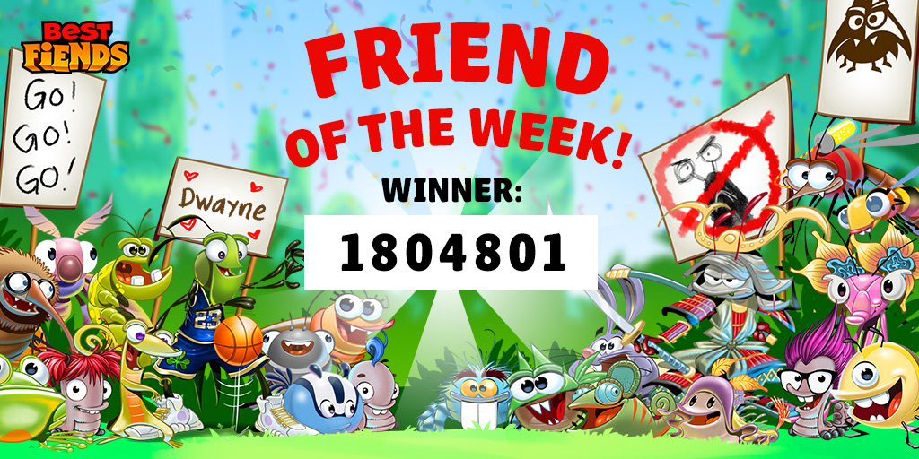 bestfiends's tweet photo. This week's #FriendoftheWeek is Dwayne! Add them, and let's try to MAX OUT their friend list! https://t.co/J1s7UnigFG