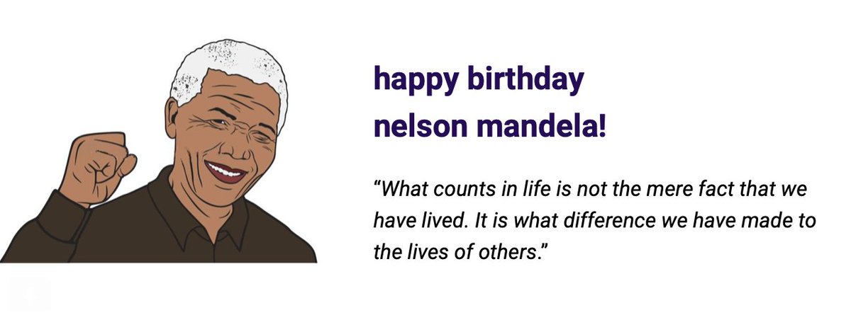 Celebrating the life and legacy of Madiba.