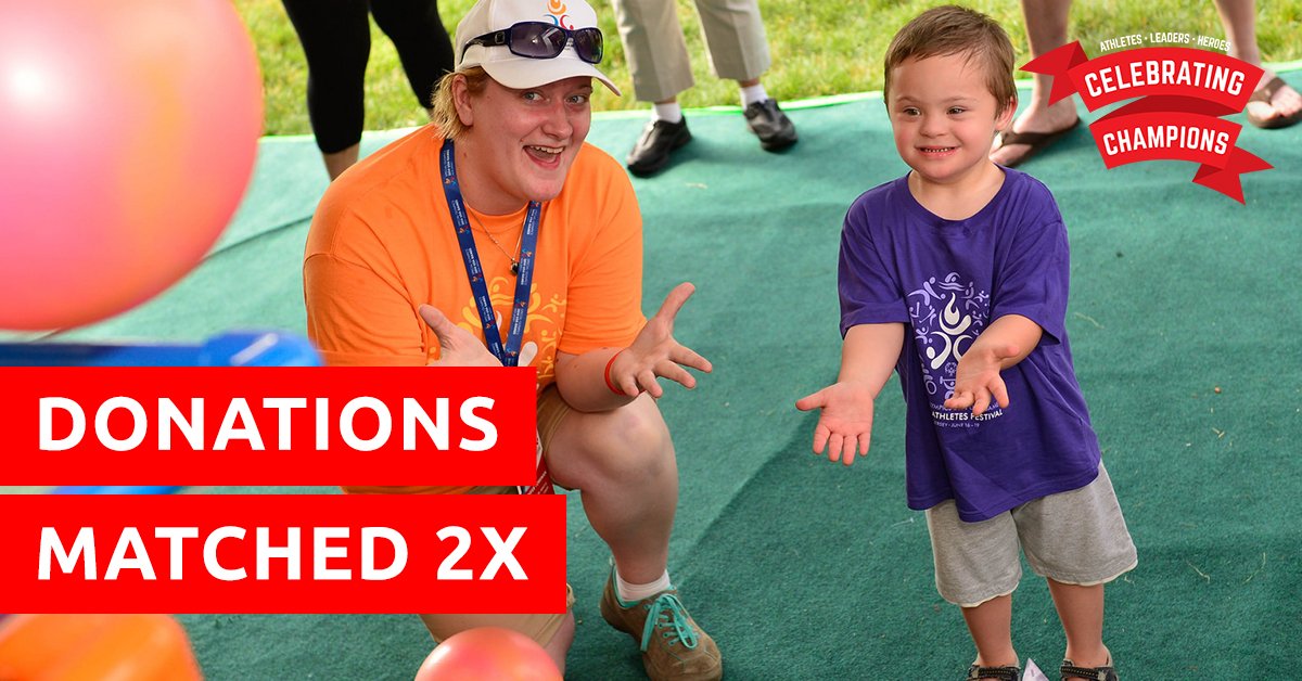 It’s the Global Week of Inclusion! Join us as we salute our athletes, who stand up for inclusion on the field and off, day in and day out. Make a gift today and it will be DOUBLED by our Founding Partner, The Coca-Cola Company! ow.ly/RT6k50JKAqC