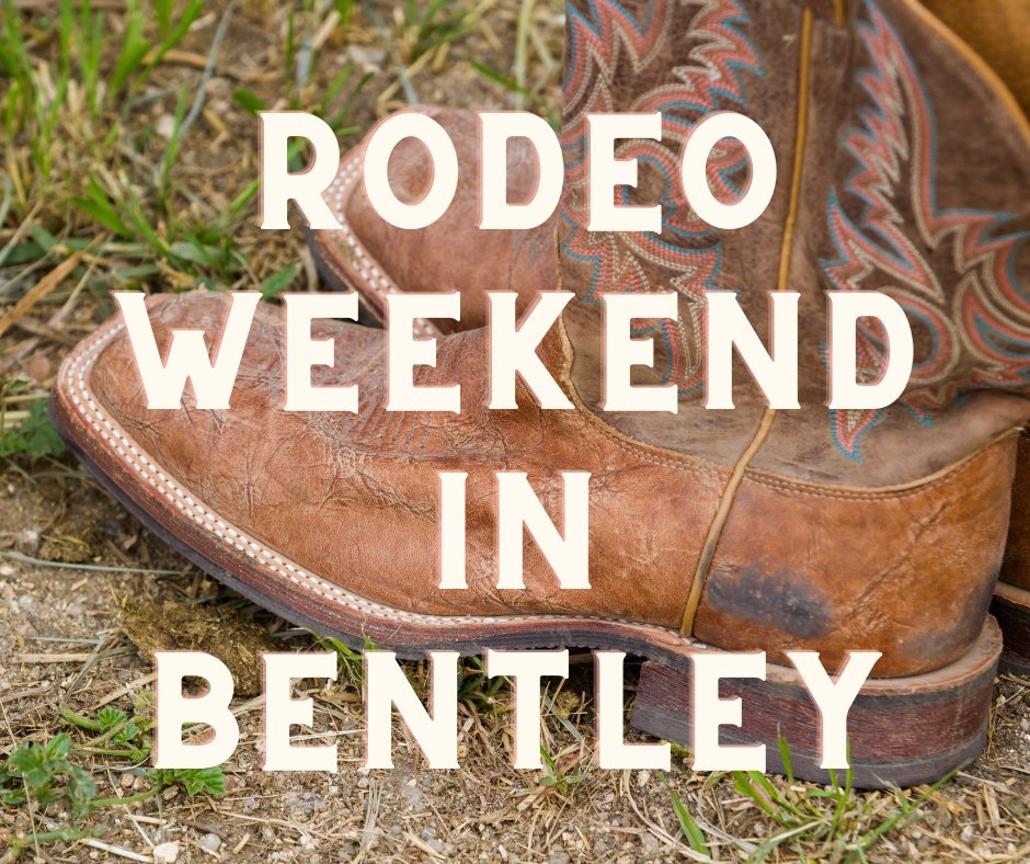 Don't miss the 54th Bentley Rodeo from Aug 2 - 6. While you are visiting Bentley and area - take some time to visit <a href="/MercantileMerry/">Merry’s Mercantile</a>.
 You might even find your next rodeo outfit there! 
Rodeo starts:
Friday Night - 6pm SHARP
Saturday Night - 6pm SHARP
🤠
bentleyagsociety.com