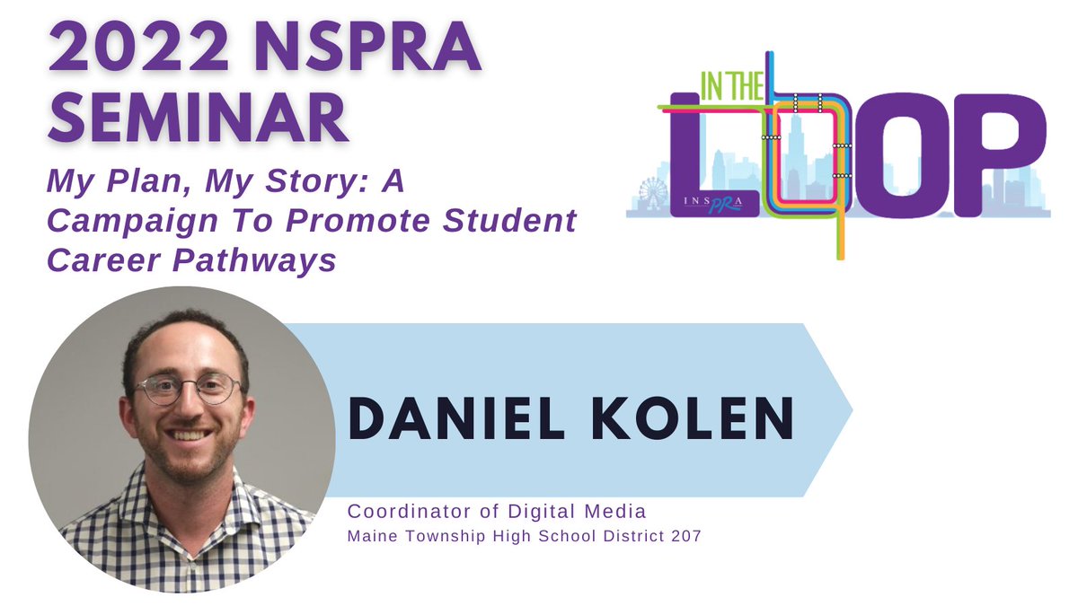 INSPRABoard's tweet photo. Join INSPRA member Daniel Kolen at 8 a.m. tomorrow as he shares how a successful campaign was created and its success in promoting important programming to his school community! He will also be presenting virtually at 1 p.m. #NSPRA2022 https://t.co/9zlRbGvPUp