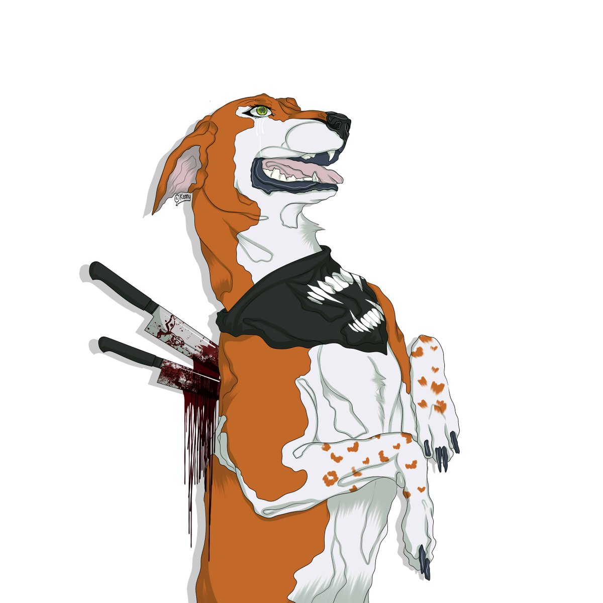 cannibalizma's tweet photo. 🔪♥️🩹 - There is so much pressure to hold back.
#furry #furries #fursona #fursonaartwork #artwork #personalartwork #ventartwork #ventart #fursonavent #furryvent #germanfurry #germanfurries #furryartist #artistofinstagram #goreartist https://t.co/6Gu5Dkban3