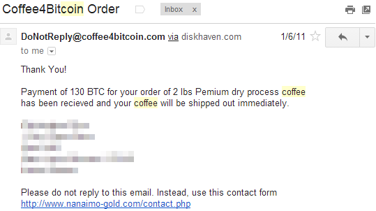 DocumentingBTC's tweet photo. Someone paid 130 #bitcoin ($3 million) for coffee ☕️ https://t.co/Svq9Oxqc17