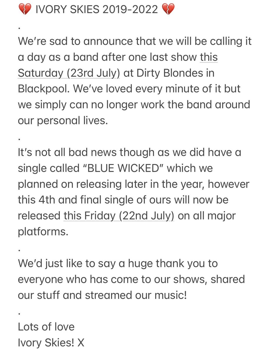 Ivory Skies (@ivoryskiesband) on Twitter photo 