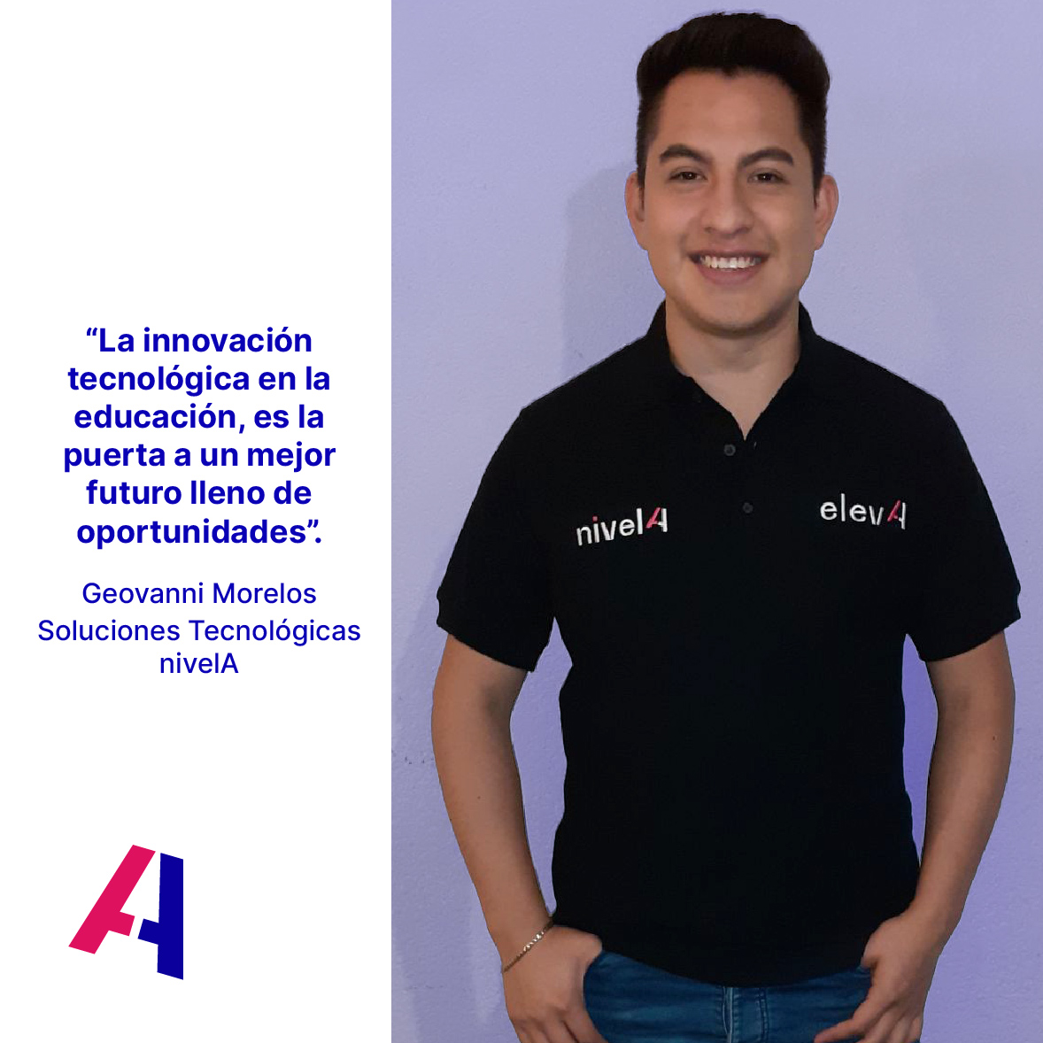 activa_edu's tweet photo. Te presentamos a Geovanni, nos dijo sobre la tecnología 📲 en la educación 📚. El 94% de los TI's en las escuelas dicen que la tecnología instruccional es extremadamente o muy importante para la enseñanza. 
¿Estás de acuerdo? 🤔 Dinos en los comentarios, te leemos.

#nivelAEdu https://t.co/EzlBaqHaPo