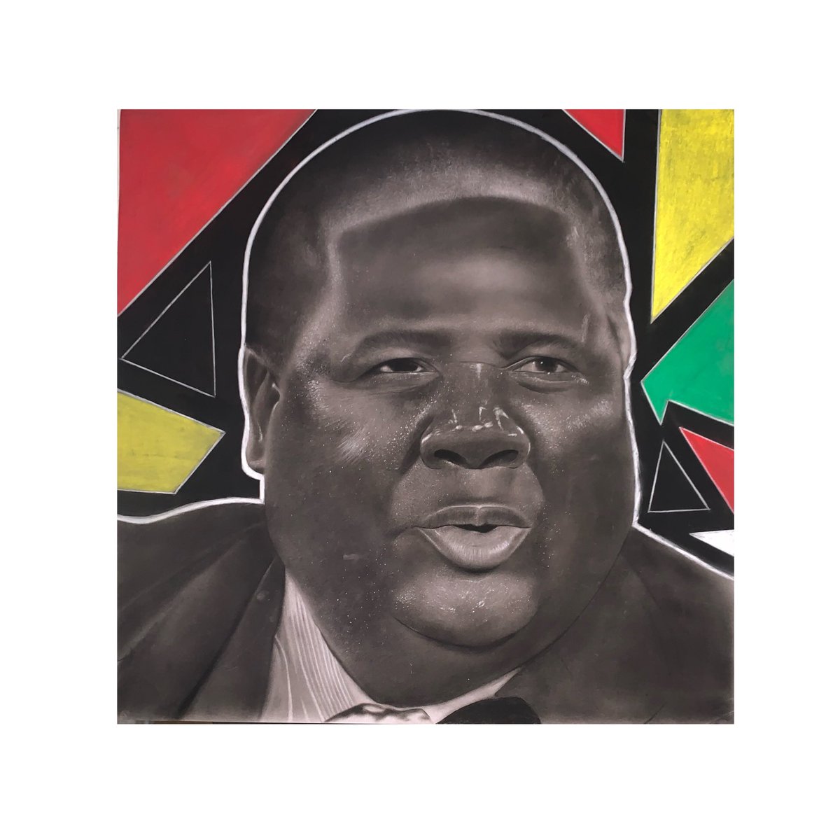 Hey everyone this is Ngqabutho khumalo an artist from Bulawayo and this below is my recent work of our late president #joshuamqabukoNkomo please tell me what you think about it . 
Please show some love and Rt 
<a href="/Sibangilizwe_/">Sibangilizwe Michael Nkomo</a> <a href="/ZBCNewsonline/">ZBC News Online</a> <a href="/ChronicleZim/">The Chronicle</a> <a href="/zimcelebrity1/">zimcelebrity</a> #art