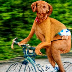 TonyRanieri's tweet photo. Catching up on #TourDeFrance2022 stage 15 and more than once I thought I've heard "Jumbo Vizsla" instead of "Jumbo Visma". I decided to see what DALL-E the AI Artist came up with for "Jumbo Vizsla riding in the Tour De France"😁 https://t.co/8XqKC9X4XD