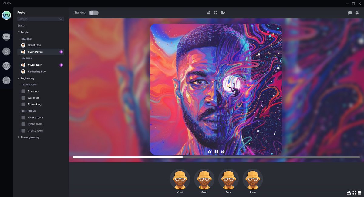 PestoHQ's tweet photo. We're also working on some significant updates to Pesto, including customizable rooms and a redesigned "main office" view

For a sneak preview and more info click here👇 https://t.co/TptZoixWGJ 😉 https://t.co/sHo5uq1zWy