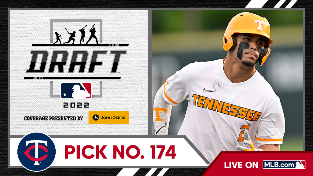 MLB Draft (@mlbdraft) on Twitter photo With the 174th pick the <a href="/Twins/">Minnesota Twins</a> select <a href="/Vol_Baseball/">Tennessee Baseball</a> second baseman Jorel Ortega, No. 222 on the Top 250 Draft Prospects list.
Watch live: atmlb.com/3Ohkb8H With the 174th pick the <a href="/Twins/">Minnesota Twins</a> select <a href="/Vol_Baseball/">Tennessee Baseball</a> second baseman Jorel Ortega, No. 222 on the Top 250 Draft Prospects list.
Watch live: atmlb.com/3Ohkb8H