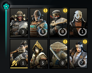 Bucky_Enjoyer's tweet photo. Current rep spread on PC. #ForHonor #ForHonorPC https://t.co/ofWP9hJ2sZ