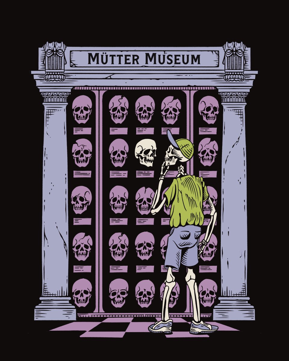 CollegeofPhys's tweet photo. Our new t-shirt highlights the experience of walking through the Mütter Museum and ultimately seeing yourself within the collection, and we're so glad @lyonkidart brought that idea to fruition!
Get yours here: https://t.co/M0PGE5PCXw #MütterMuseum #DisturbinglyInformative https://t.co/fdQmHjNaIE