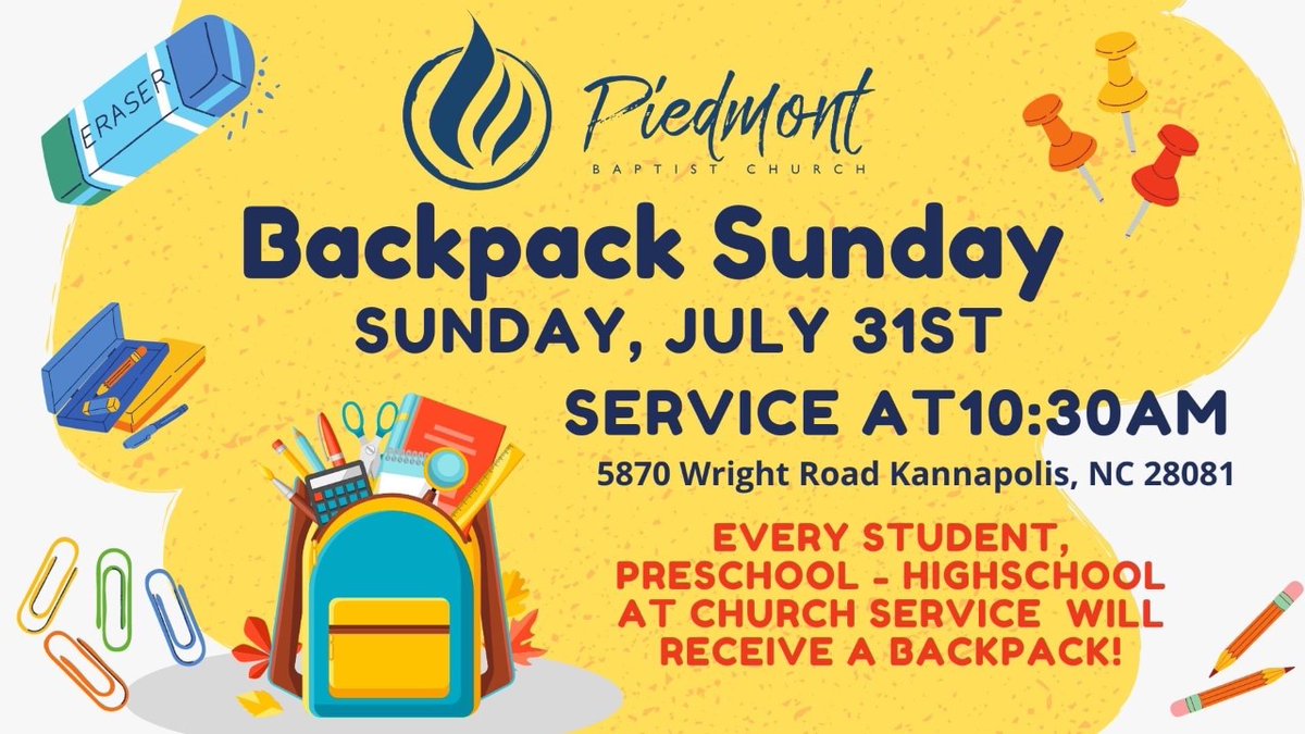 We are grateful for community support! Check out this flyer about how to receive a FREE backpack with school supplies!