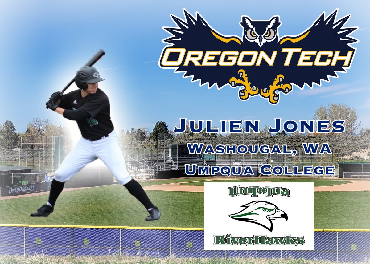 oit_baseball's tweet photo. We would like to welcome another ⁦@Umpqua_Baseball⁩ guy! Excited for the leadership and toughness that Julien will bring to our program. #GoOwls #FlyWithUs #WinTheDay #WeFlyDifferent https://t.co/KXAQnj4hgs