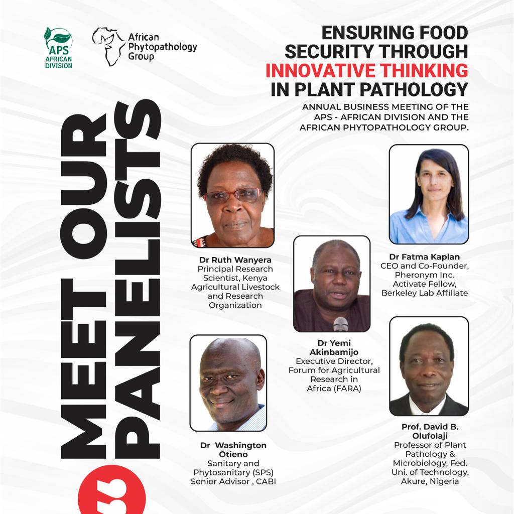 phytopathafrica's tweet photo. Today is exactly 1 month to our annual meeting. We are unveiling the faces of our panelists. You will get to know who they are soon: Keep-in-view. 
Registration is in progress,use this link below to register👇
https://t.co/RHzDwIikbF

#Africanphytopathologymeeting https://t.co/vOTr10rlnE