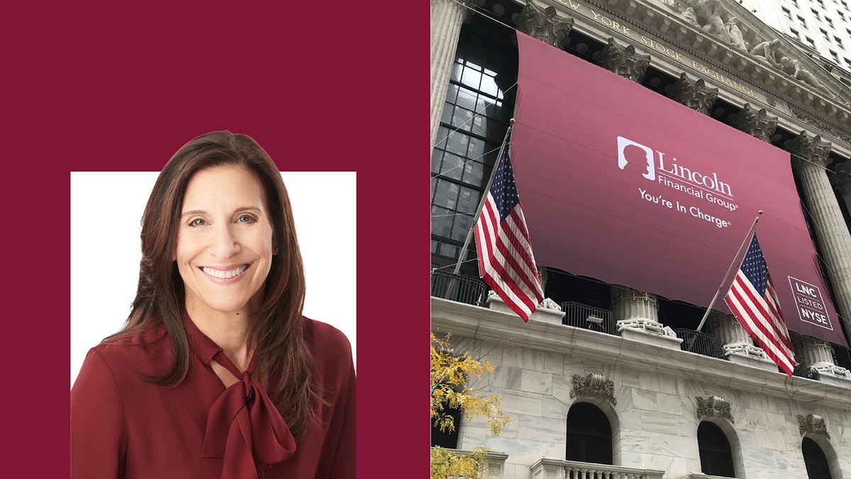 LincolnFncl's tweet photo. Tomorrow our new CEO, Ellen Cooper, will be ringing the @NYSE closing bell at 4 p.m. ET with other leaders from #TeamLincoln! 

Follow along tomorrow for behind-the-scenes coverage. https://t.co/XdbYPSkcMV