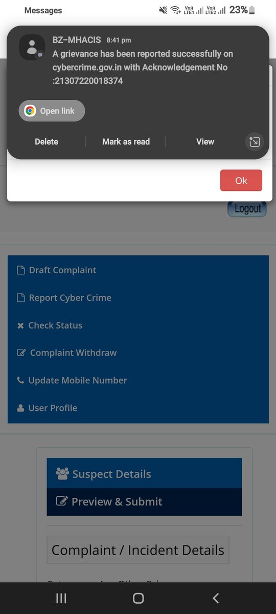 Chandan70673410's tweet photo. Please find the attached acknowledgement number FYR.
There are 1000's number of fraud loan applications running in @GooglePlay store.
Please get the same closed atleast now.
@nsitharaman @AmitShah @DelhiPolice @Cyberdost @KolkataPolice @police_haryana @CPDelhi @ranchipolice https://t.co/21UYYGj3Hg