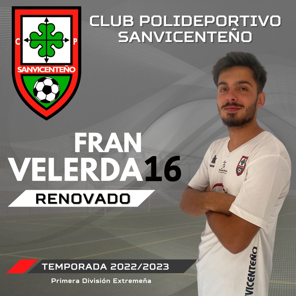 Cpsanvi's tweet photo. 🔴 OFICIAL: FRAN VELERDA RENUEVA CON EL SANVI

El capítulo de renovaciones llega a su fin y lo hacemos anunciando la continuidad de Fran Velerda en el Sanvi. Una temporada más el equipo contará con la calidad y definición del joven alburquerqueño. https://t.co/zLCYBL5ybH