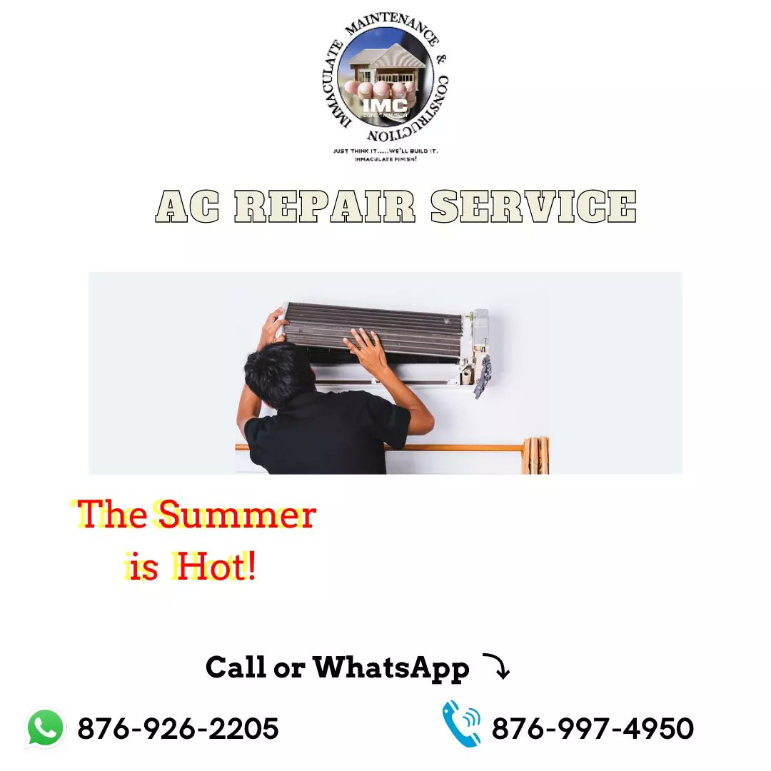 imcs_limited's tweet photo. The Summer is Hot! Are you experiencing high Electric bill, Clunking noise, funky smell,warm air. 

Then have our service team take care your all you air condition unit needs.

Call us today for consultation 876-926-2205

#repair #airconditionrepair #acrepair #acservice #Aircon https://t.co/Adz062XWrl