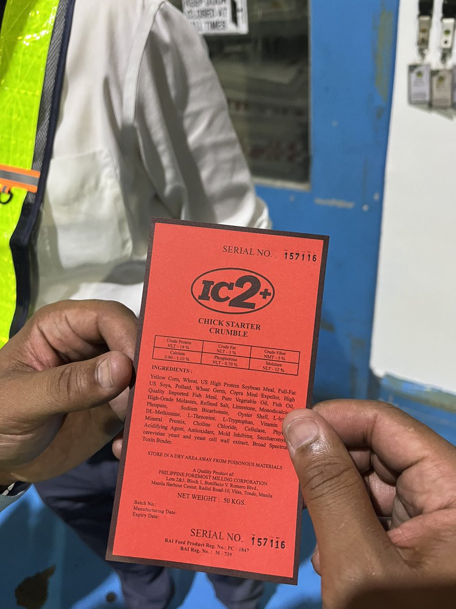 Soybeanboy96's tweet photo. US soybeans on the tag at the meal and feed processing plant we toured today! They import 2.2 mmt of meal and they hope to be at 2.8 by the end of the year. Great to see our American soybeans at their final destination with some very happy customers!@MNSoybean https://t.co/MizmzcpUA9