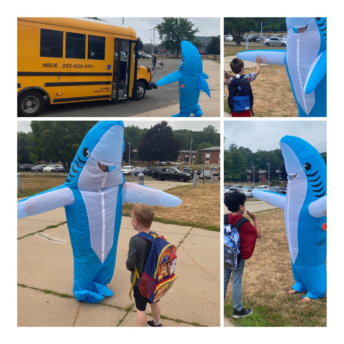 FromVicToFit's tweet photo. Taking a bit out of Monday and kicking off “Under the Sea” week here at our #somuchtodosummer2022 in @MeridenK12 #undertheseaweek #oceantheme #takeabiteoutofeducation @SullivanKowalsk https://t.co/yGDgvcCTMy