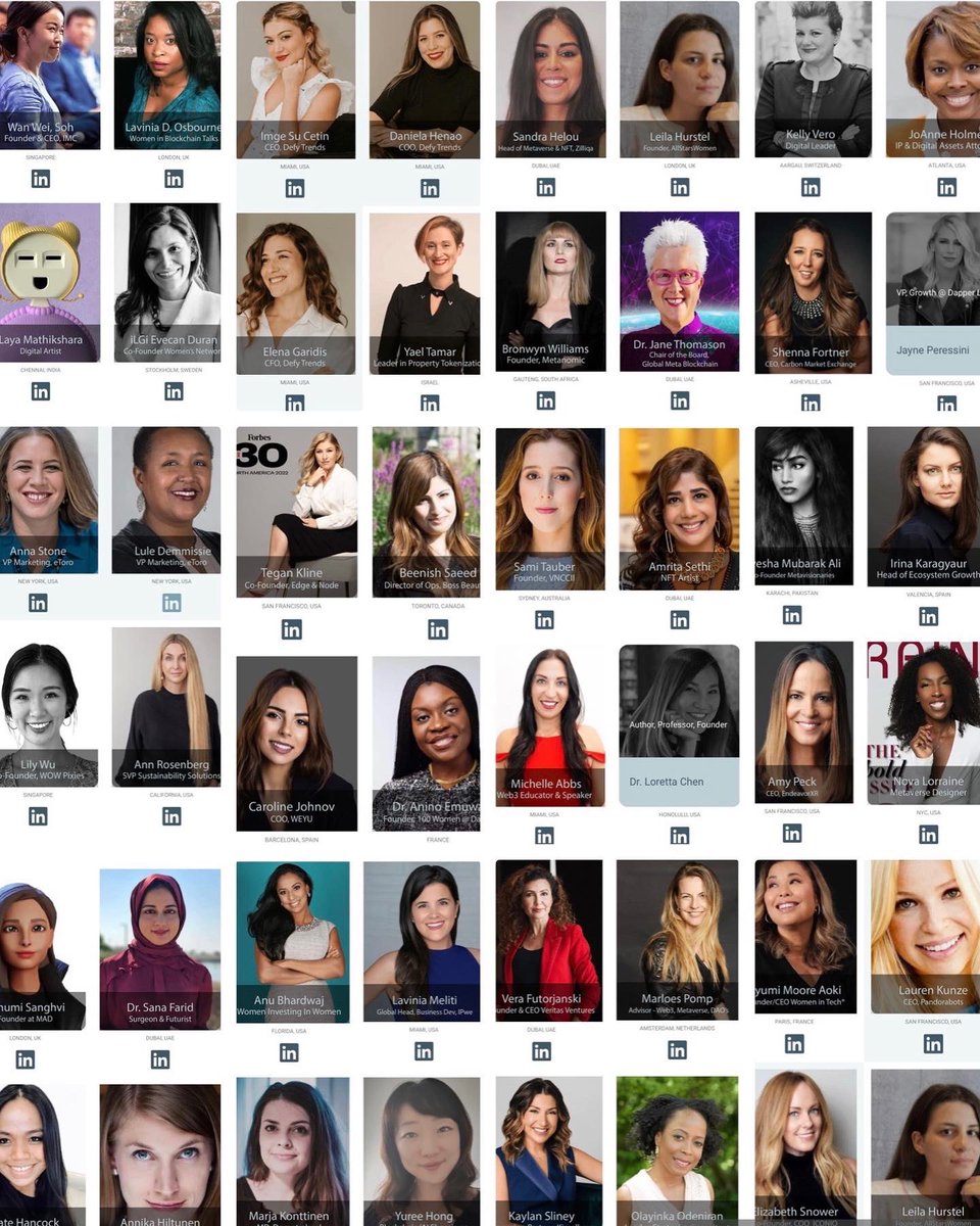 Honoured to be featured in “Women of The Future: Metaverse &amp; Web3” celebrating top female change-makers using emerging technologies as a force for good by <a href="/InnovateSeries/">Innovations of the World</a> 

Thanks <a href="/jannasalokangas/">Janna Salokangas</a> @CortexGirl <a href="/TarjaStephens/">Tarja Stephens</a> 

#Metaverse #web3 

womenofthefuture.io