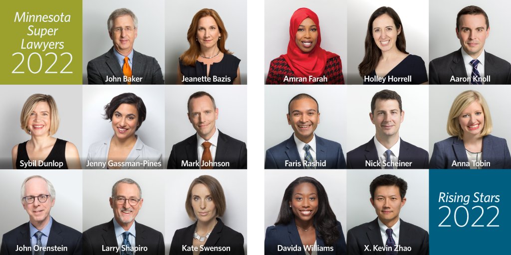 Congrats to the 16 Greene Espel attorneys who have been selected for inclusion on the 2022 Minnesota Super Lawyers and Rising Stars lists! #deliberatelydifferent greeneespel.com/16-greene-espe…