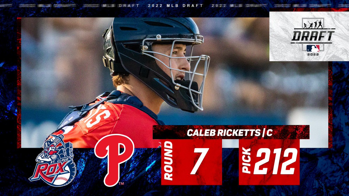 St. Cloud Rox (@stcloudrox) on Twitter photo Congratulations to our 2021 NWL All-Star Caleb Ricketts on being drafted by the <a href="/Phillies/">Philadelphia Phillies</a> 
#RoxSolidFun | #MLBDraft Congratulations to our 2021 NWL All-Star Caleb Ricketts on being drafted by the <a href="/Phillies/">Philadelphia Phillies</a> 
#RoxSolidFun | #MLBDraft