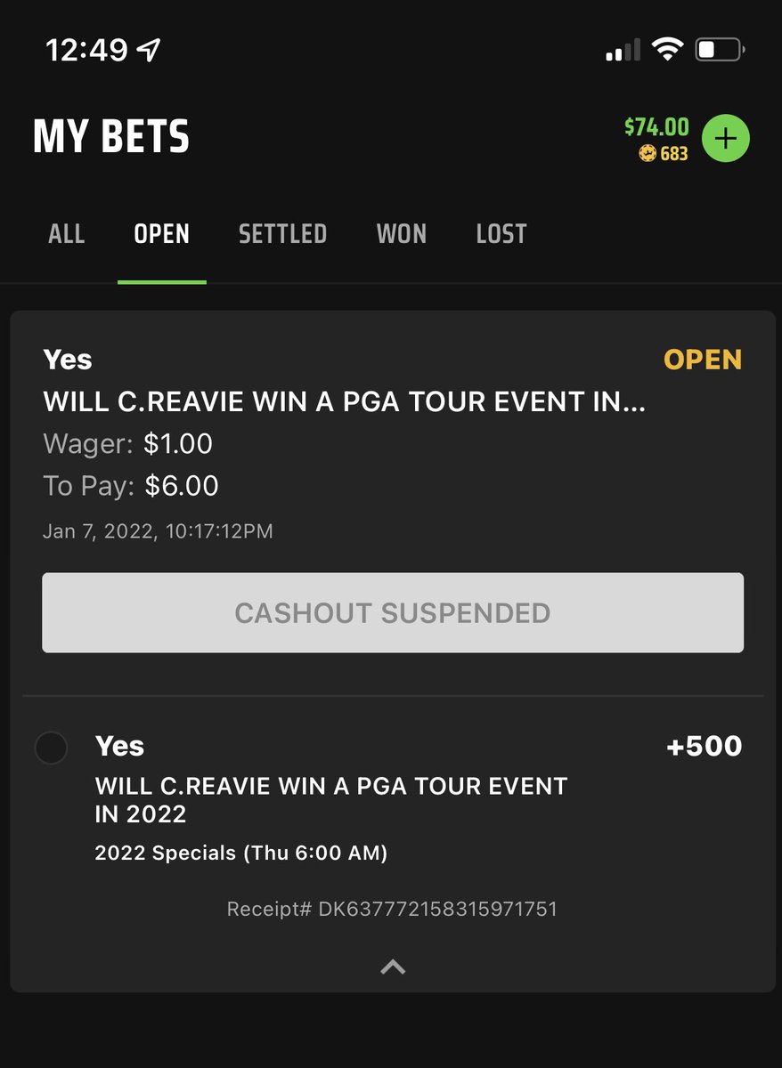 dhorist's tweet photo. Shoutout to @ngschuNLU for giving me $1 worth of faith in #ChezFest back in January. Now letโs close this one out @DKSportsbook! Been waiting 7 months for this $5 to hit https://t.co/luXztWSBKJ