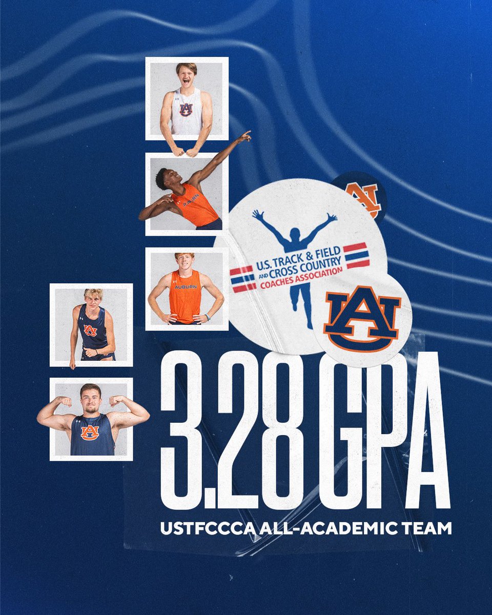 AuburnTFXC's tweet photo. USTFCCCA All-Academic Team has a nice ring to it 🤓📚

📰 https://t.co/GdUHBwdzGt

#WarEagle https://t.co/4AvlVXuuD5