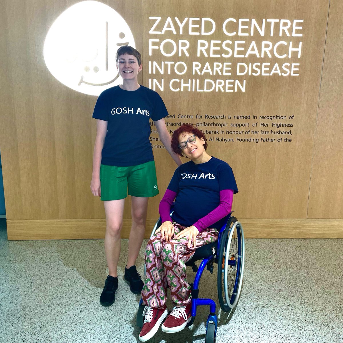 A pretty hot day to be dancing around but it couldn’t have been a better place than <a href="/GOSH_Arts/">GOSH Arts</a> with the wonderful Kimberley Harvey. Loved performing in the air conditioned Zayed Centre at Great Ormond Street Hospital today.