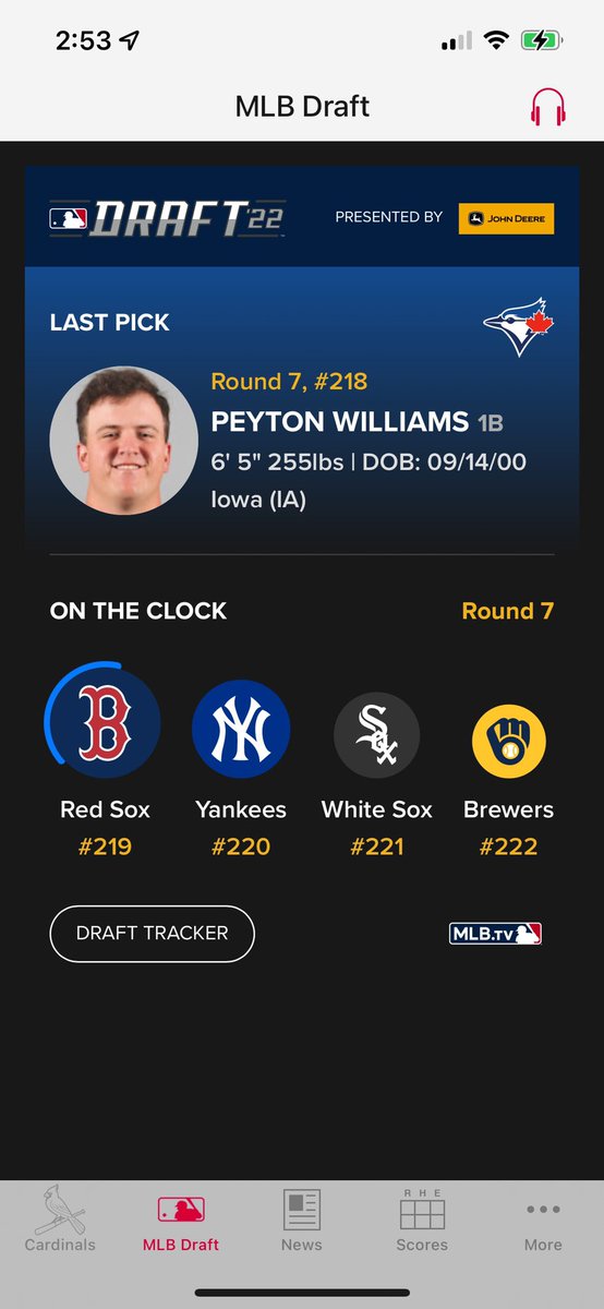 Congratulations to former Dragon <a href="/peyton_w2/">Peyton Williams</a> on being drafted in the 7th rd by the Blue Jays!!