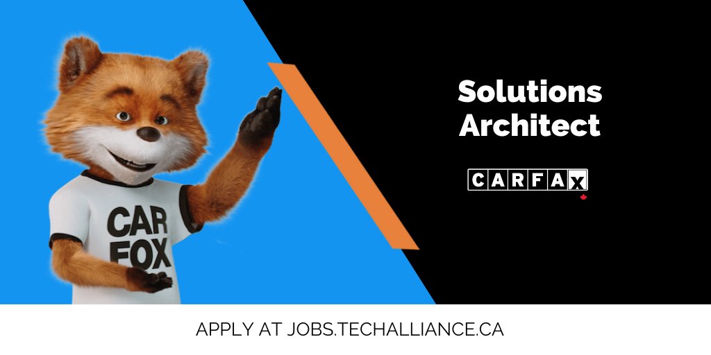 TechAlliance's tweet photo. Solutions Architect wanted at @CanadaCarfax
Duties include:
➡Ensure CARFAX Canada’s Enterprise Architecture is scalable
➡Act as a high-level decision maker for technical direction and standards
Get the details + apply at https://t.co/uPZL0jJSWI
#TechAllianceJobs #LdnOntJobs https://t.co/kt69vjWHvn
